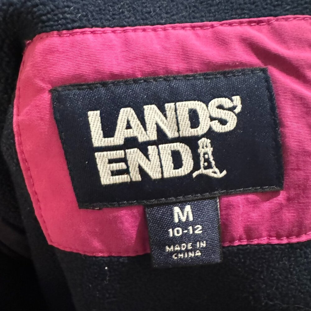 Lands End Nylon Fleece Girls Bomber Jacket - Picture 4 of 6